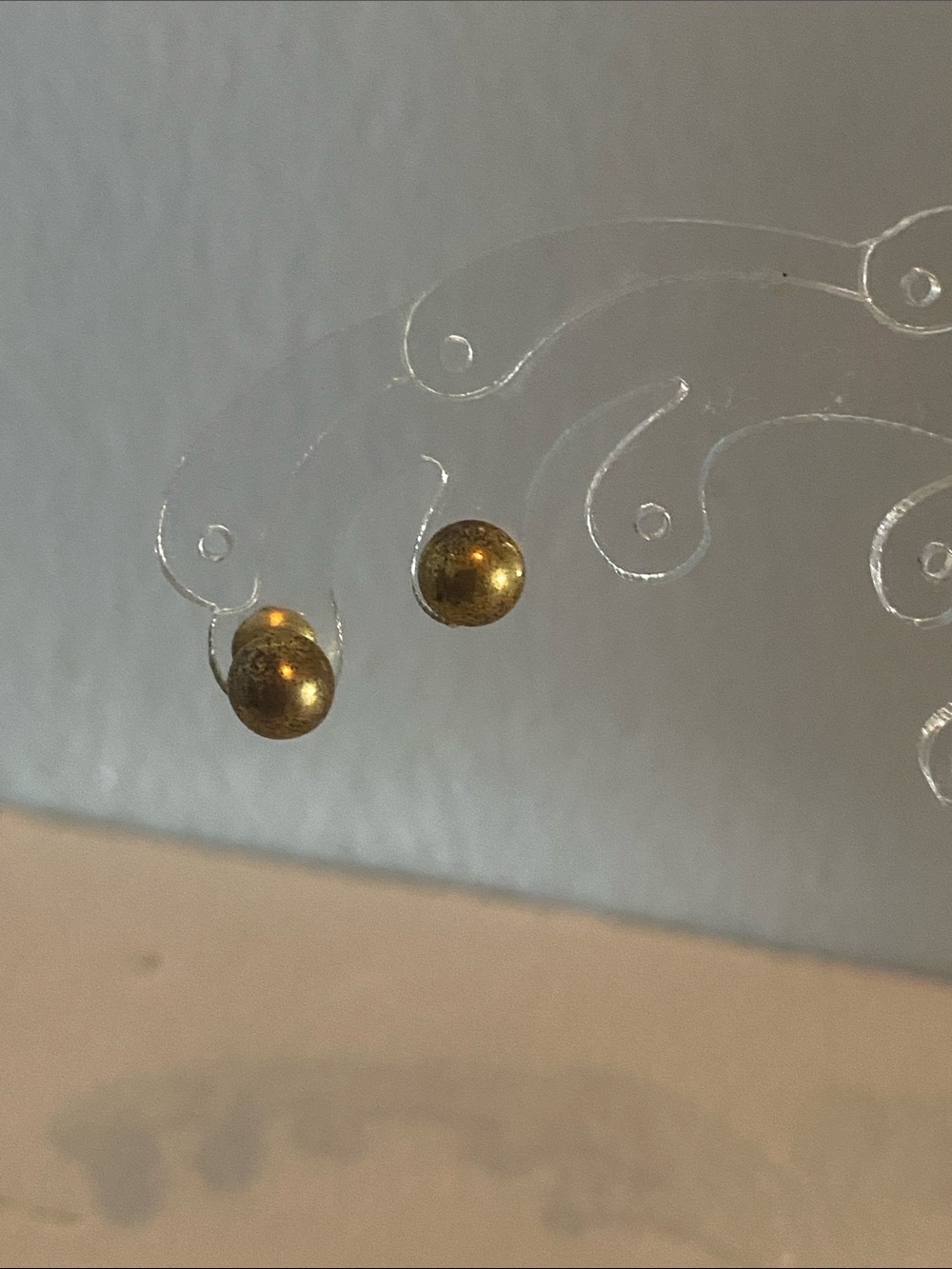 Vintage Gold Ball Stud Earrings - Women Jewelry